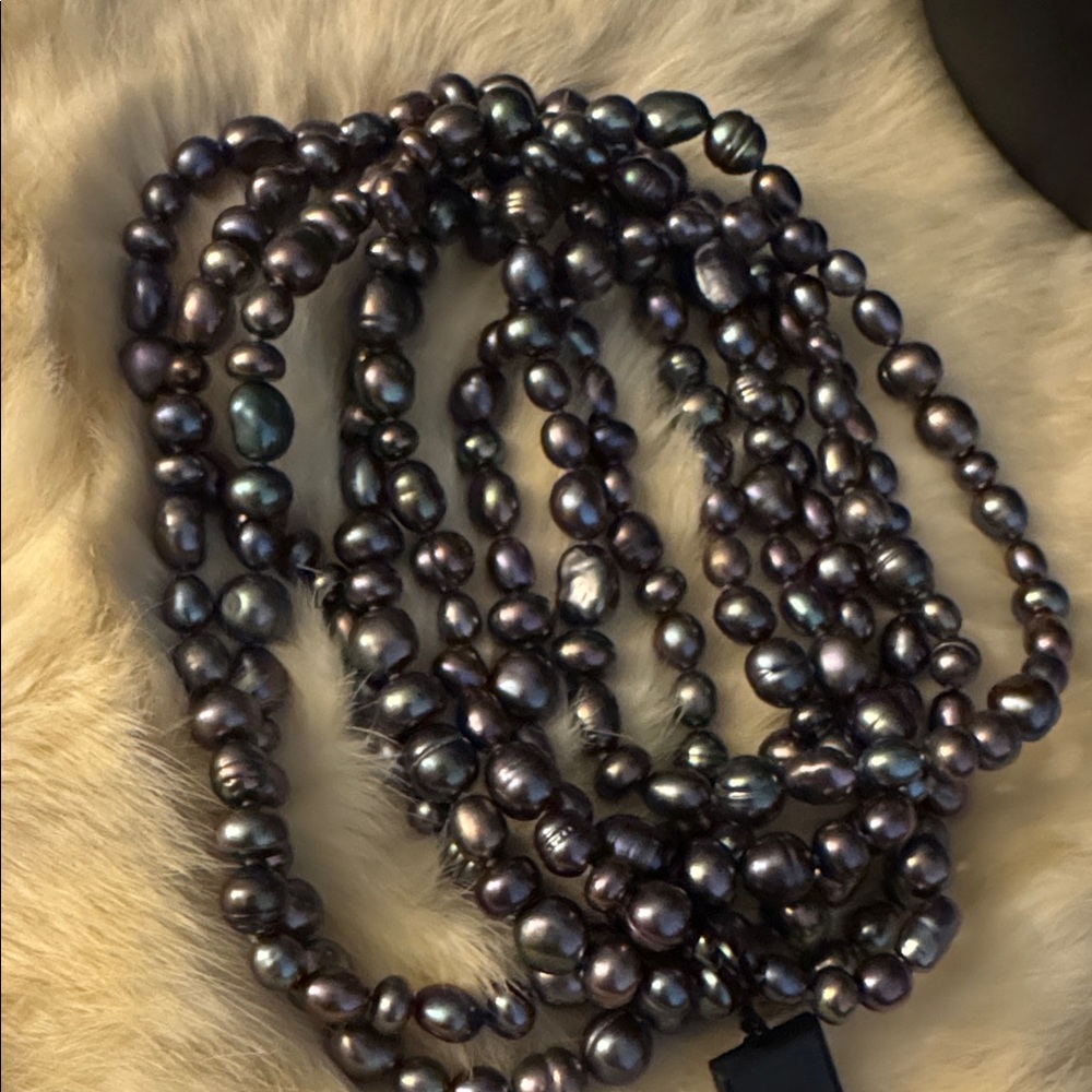 Honora Long Peacock Pearl Necklace - Picture 6 of 7
